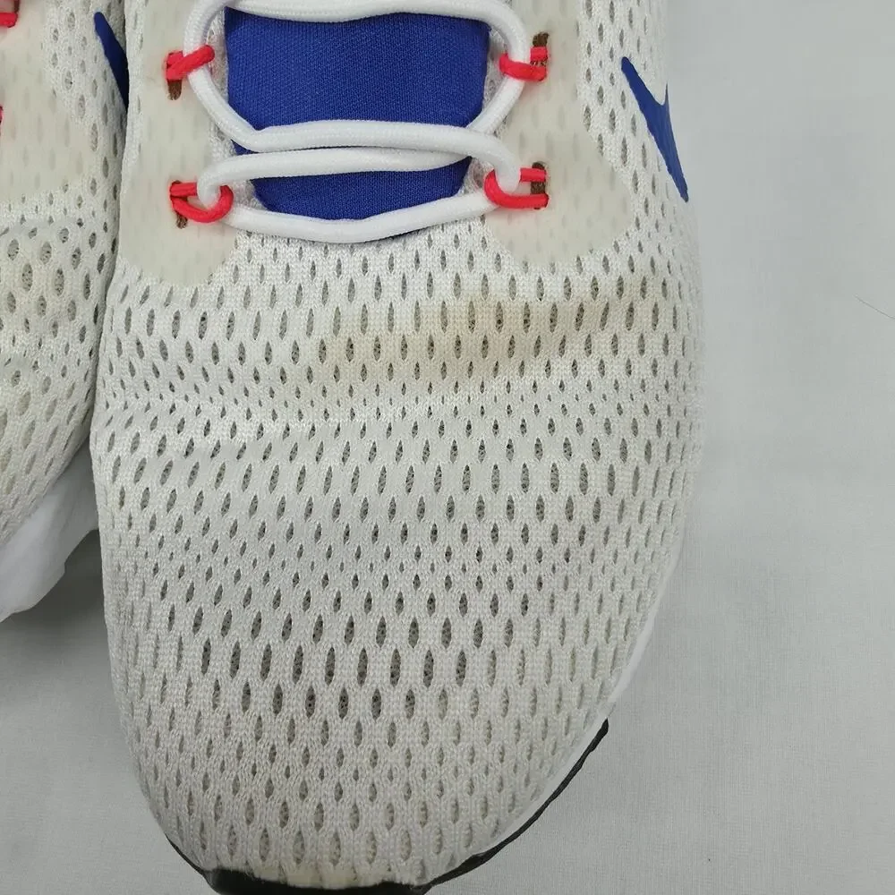 Nike Womens Air Max Motion Racer 2 Running Shoes White Blue Red Size 9.5